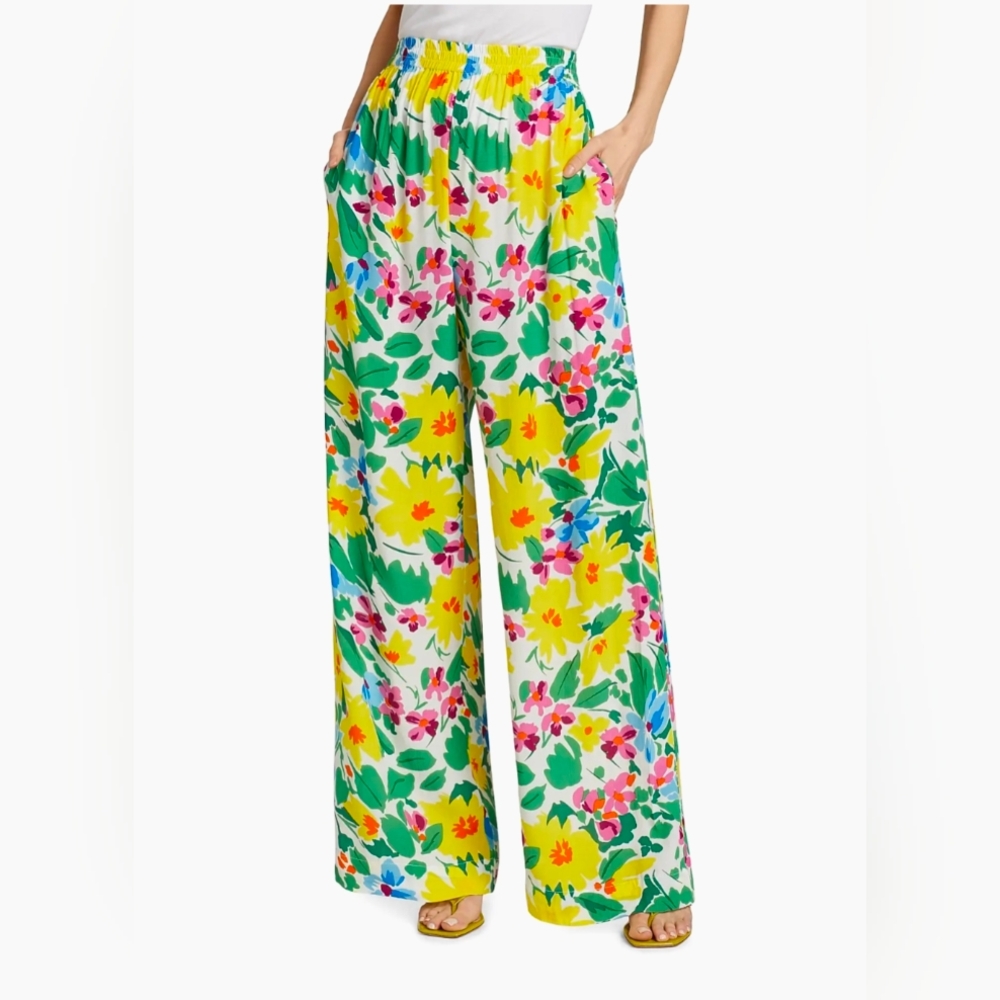 NWT SWF Floral Straight Leg Pants Xs